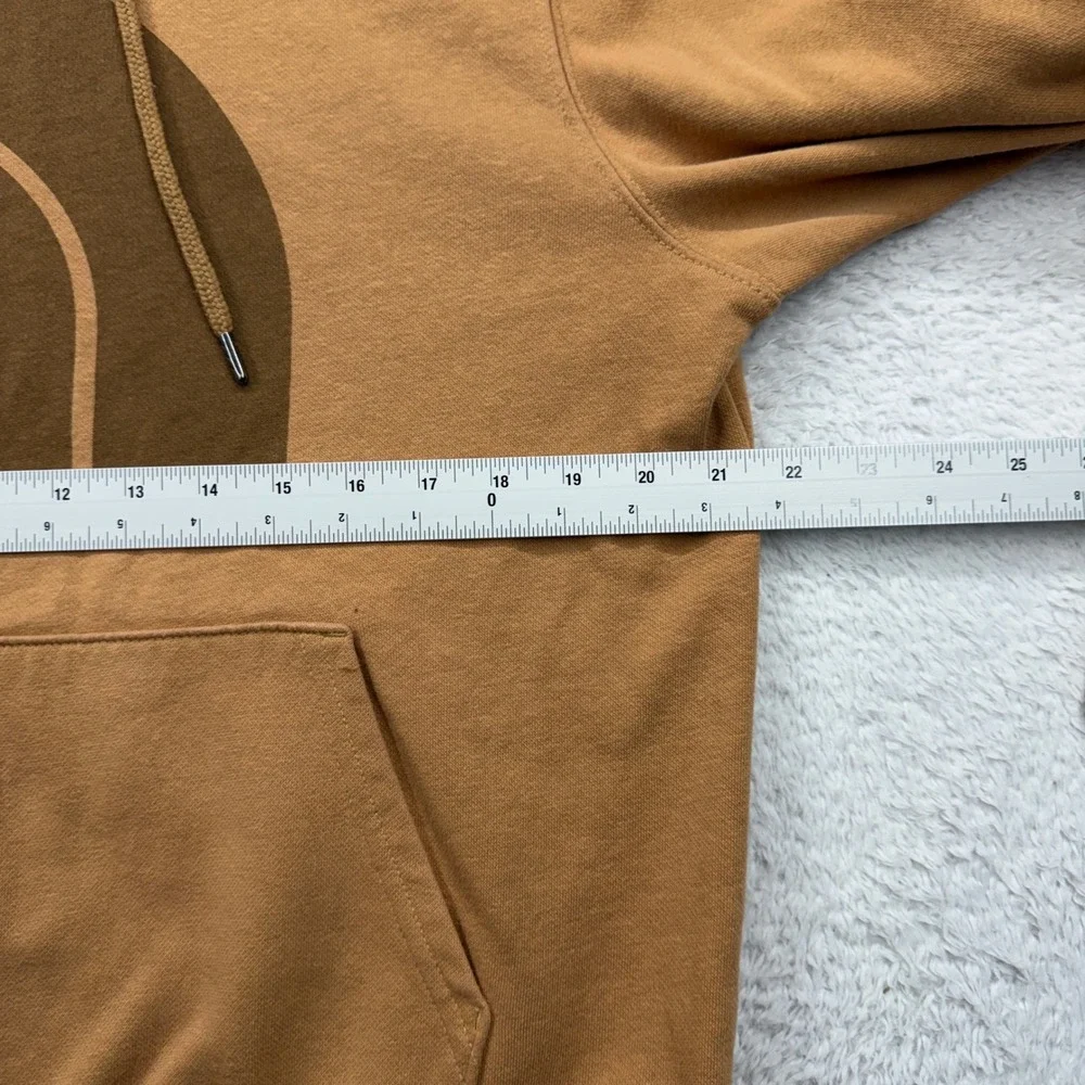The North‎ Face Mens Graphic Logo Pullover Hoodie Tan Brown Small NF0A3X9I